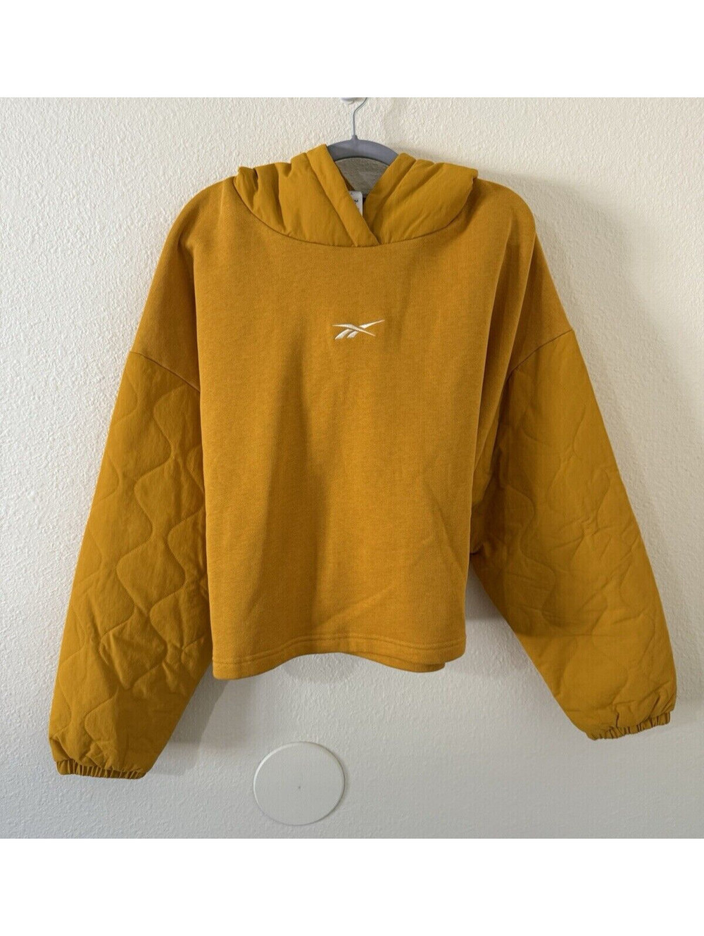 Reebok Women's thermowarm+graphene Hoodie Size XL Bright Ochre Yellow